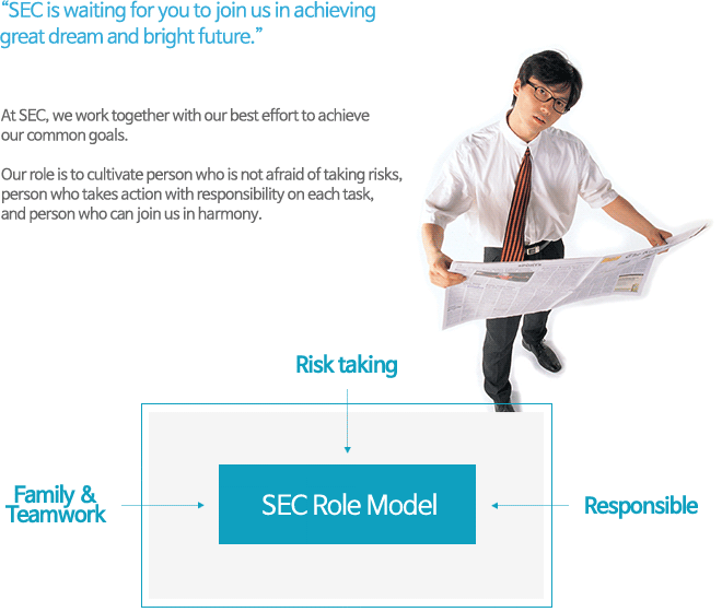 “SEC is waiting for you to join us in achieving great dream and bright future.”