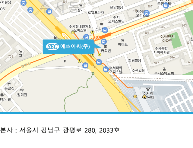 본사 주소 : 서울시 강남구 도곡로 222 (도곡동, MK빌딩)